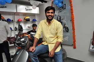 Sharwanand Launches Ashwam Vespa at Banjara Hills